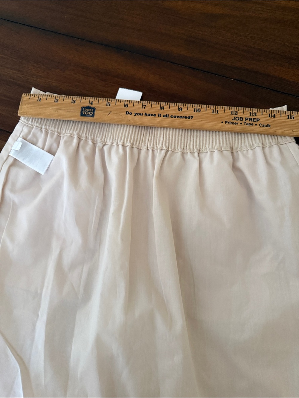 J. Crew Cream Elastic-Waist Mini Skirt Sz 8 - Picture 7 of 7